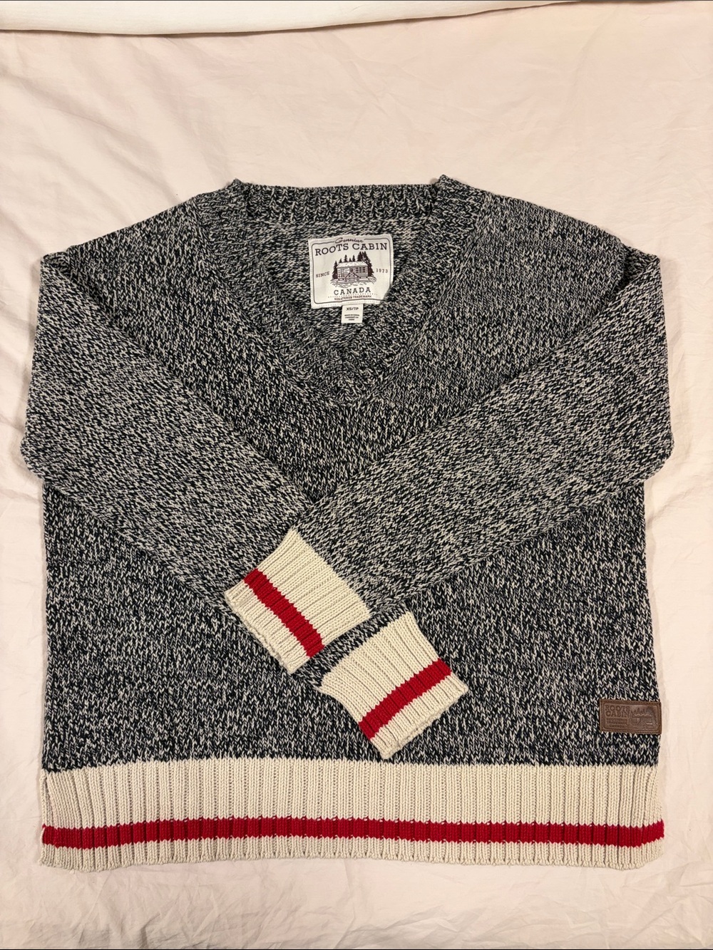 Roots Cabin, Marled V-Neck Sweater